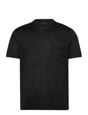 T-Shirt T-shirts Short-sleeved Svart Emporio Armani*Betinget Tilbud