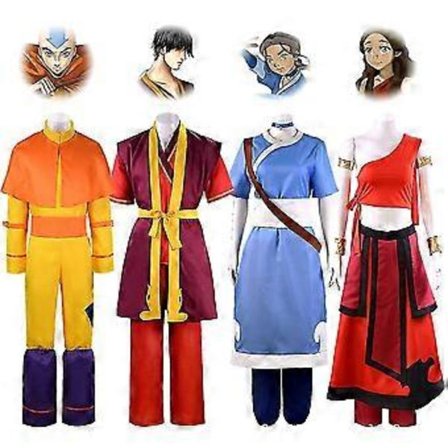 Descendinga-vatar Cos Kostym The Last Airbender Zukkatara Bumianang Cosplay Kostym