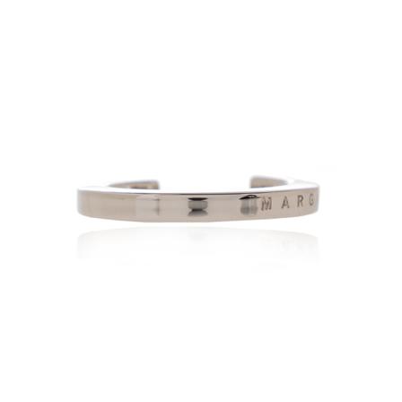 MM6 Maison Margiela, Br ring with logo Grijs, Dames, Maat:XL