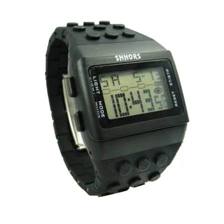 Modevarumärket SHHORS Klockor Damklockor Mode Plast Led Digitala Klockor Regnbågsklocka Elektronisk Armbandsur reloj mujer