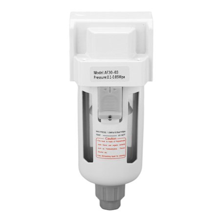 G3/8in Luftfilter med trykkmåler, trykkluftregulator 0,1‐0,85Mpa og dreneringsfunksjon