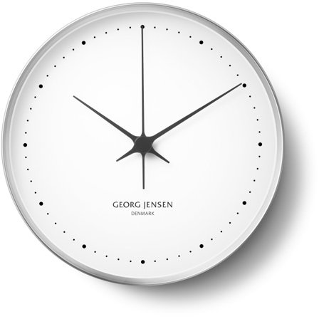 Georg jensen Väggur Stål/Vit 30 cm | Inredning > Klockor > Väggklocka | Bagaren och Kocken