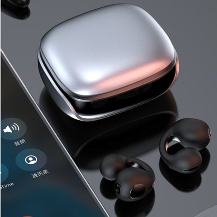 Clip On Open Ear-hovedtelefoner Trådløse øreclips Ørepropper Clip On Earbuds Trådløse Ear Clip Bone Conduction Hovedtelefoner Bluetooth Bone 