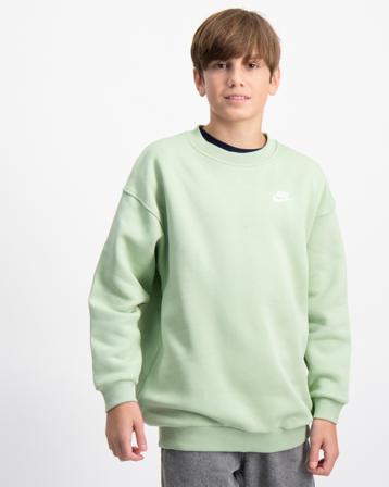 Nike G NSW CLUB FLC OVRSZD CREW LBR Grün Pullover Mädchen - Kidsbrandstore