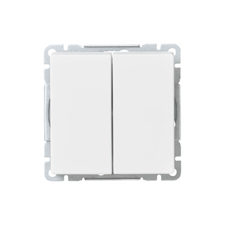 ABB 10666UC-884 Strømbryter D-trapp, IP21, matt hvit, Strømbrytere & vegguttak