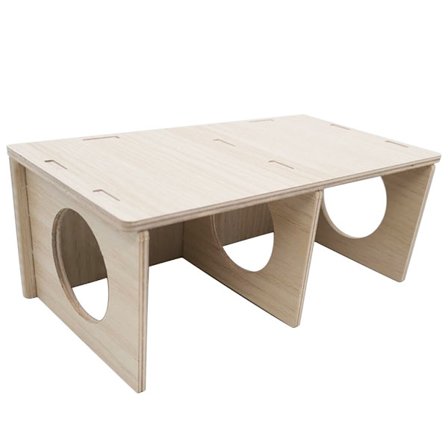 Hamster Træskjul Lille Rede Massivt Træ Lille Hus Hamster Hvilerede Gylden Silkebjørn Lille Villa Legetøjsudstyr