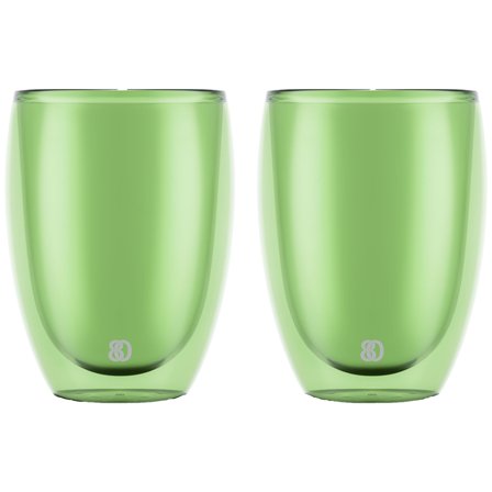 Bodum PAVINA dubbelväggat glas 35 cl 2-pack, grön | Dukning & Servering > Glas | Bagaren och Kocken