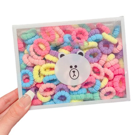 150 st Baby Hårband, Sömlösa Bomulls Hårband för Flickor och Barn, Flerfärgade Små Mjuka Hårelastiska Hårsnoddar