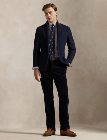 Polo Ralph Lauren Custom Fit Striped Pinpoint Oxford Shirt - Blue - 44.5