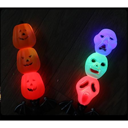 Halloween Decoration Gift Three Pumpkin Skull Sword Sound Glowing Toy