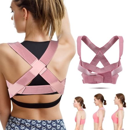 Justerbar holdningsstøtte, holdningskorriger til kvinder, til skulder- og rygsmerter