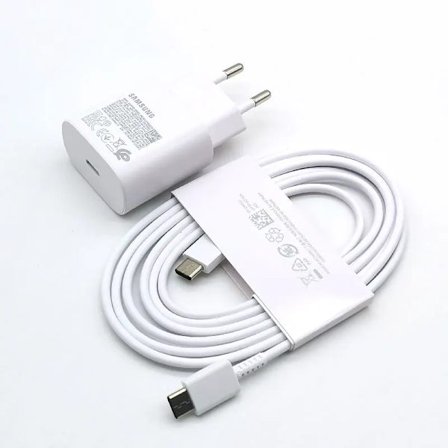 Samsung Oplader 25W Super Hurtig Opladningsadapter 1.8M Type C Kabel til Galaxy S20 S21 S22 S23 S24 Ultra Z Flip Fold 6 5 4 3 2