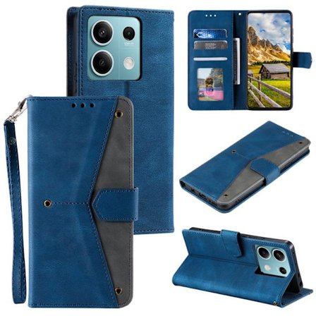 Motorola Edge 60 Fodral i Fusion Nail Skin med Stitching Kalvskinnstextur