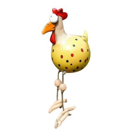 Keramik Kyckling Hilde Trädgårdsdekoration Djurfigur Trädgårdsplugg Keramikfigur Hantverksprydnad