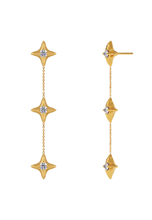 Edblad Stellar Earrings Gold Smycken & klockor Dam Guld ONESIZE