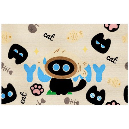 Kradsemåtte til katte - Væg-sofabeskyttelse selvklæbende kradsemåtte til katteslibning af kløer (50×80 cm) A