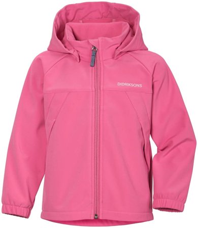 Didriksons Dellen Kids' Jacket 4 Children soft shell jackets Pink 110