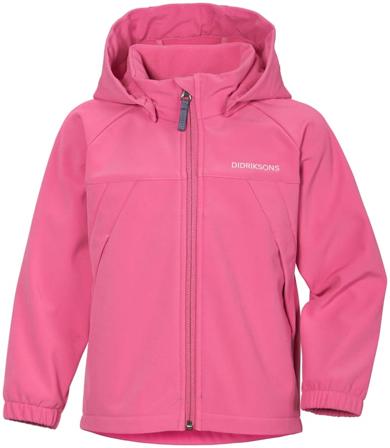 Didriksons Dellen Kids' Jacket 4 Children soft shell jackets Pink 100