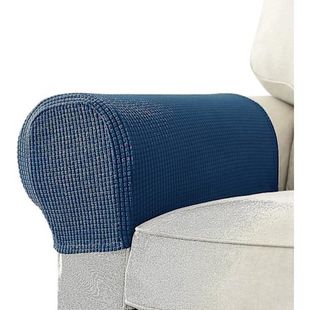 Soffa Armstödsskydd Stretch Armstödsskydd Kåpor För Fåtölj, Vit