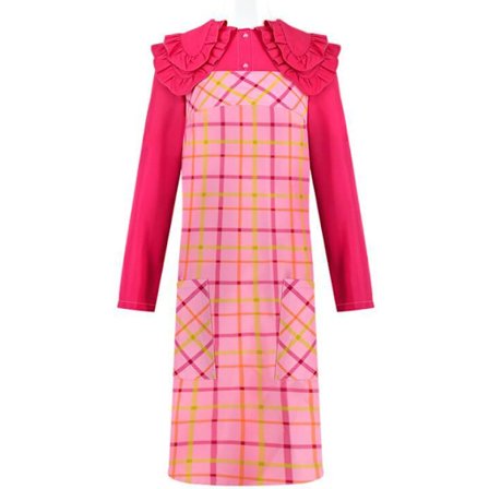 Varulvsflicka Rosa Rutiga Klänning