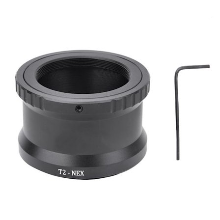 T2 T-fatning til Sony NEX E-fatning Manuelt fokus Telefotoobjektiv Adapterring