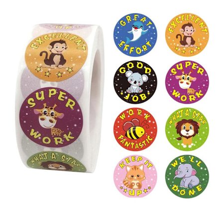 500st stickers klistermärken - Djur motiv - Cartoon