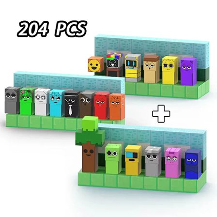 Magnetiske Byggeklodser Sprunki Magnet Kub Mineverden Børn Gave Sæt til Dreng Pige Børn Alder 3+ DIY Model STEM Sensorisk Musiklegetøj