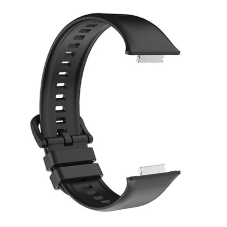 Smart Watch Band Silikone Justerbar Smartwatch Armbåndsrem til Huawei Watch Fit 2 Sort