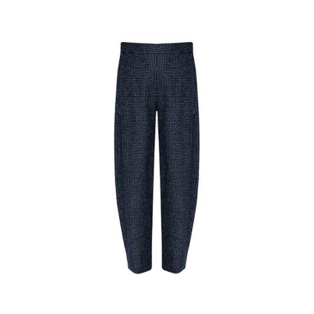 Emporio Armani, Checked trousers Blauw, Dames, Maat:M