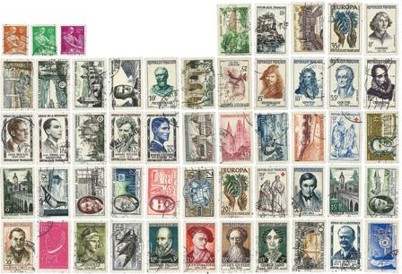 Frankrig - Årgang 1957 - Stemplet