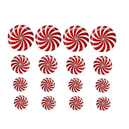 16 stk. godteriklistremerker