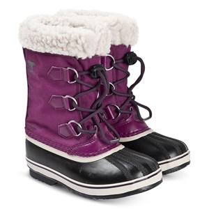 Sorel Wild Iris Dark Plum Yoot Pac Youth Nylon Boots 38 (UK 5) - Boots - 38 (UK 5) - Purple - Mädchen