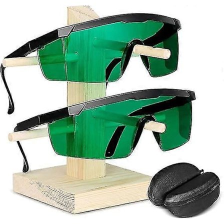 2 par gröna laserskyddsglasögon för UV-skydd -200/450/800/2000nm infrarött ljus för IPL OPT graveringsmaskin - Ögonskyddsglasögon med Fr