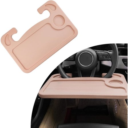 Bilsrattens skrivbord, mångsidig bilsrattens bricka, resetillbehör för ständiga resenärer