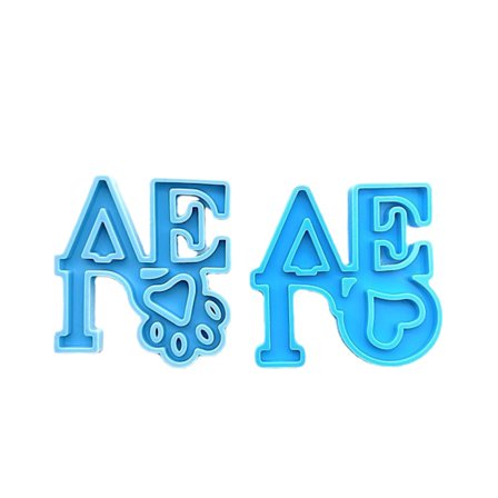 DIY Husdjursserie Kärlek Hund Tass Silikon Epoxiform DIY Nyckelring Hänge Ornament Hantverksform för Jubileumspresent