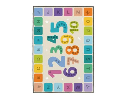 ACHOKA Matta Bokstäver och Siffror - Lyreco - Skolmöbler och inredning - Mattor - Mattor - Aktivitet