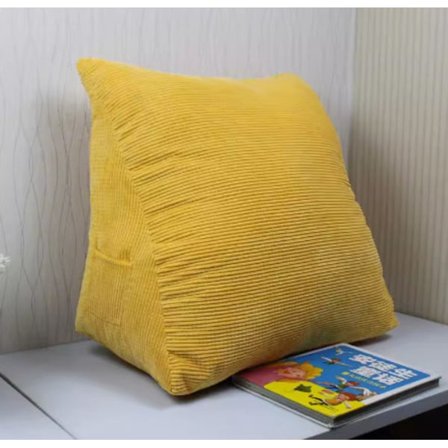 Ryglæn Pude Sengelæsning Pude Trekant Pude 20*36*40cm