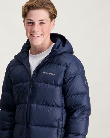 Peak Performance Jr Frost Down Puffer Jacket Niebieski Kurtki Chłopiec - Kids Brand Store