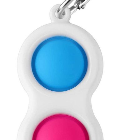 Nøglering Squeeze Stress Dekompression Sensorisk Blå/Pink KLB