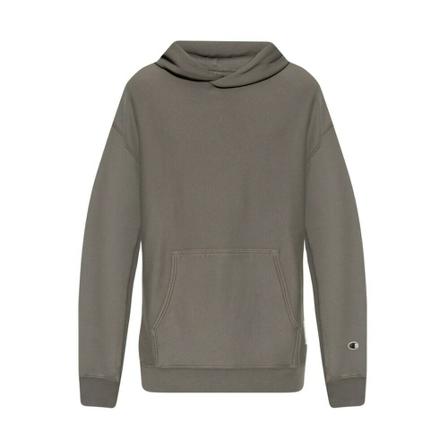 Champion Hoodie with logo patch Grå, Herre, Størrelse: S