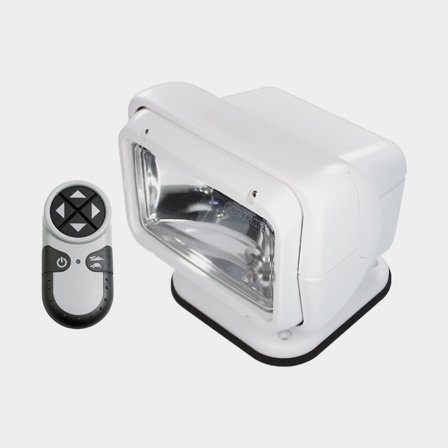 Holofote / refletor Golight GT 2000, halogéneo, 12 V, branco, com inclinação e rotação, com controlo remoto sem fios