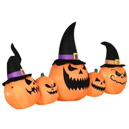 Rootz Halloween-dekoration - Trädgårdsdekoration - Pumpafamilj m