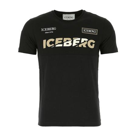 Iceberg T-Shirts Sort, Herre, Størrelse: M