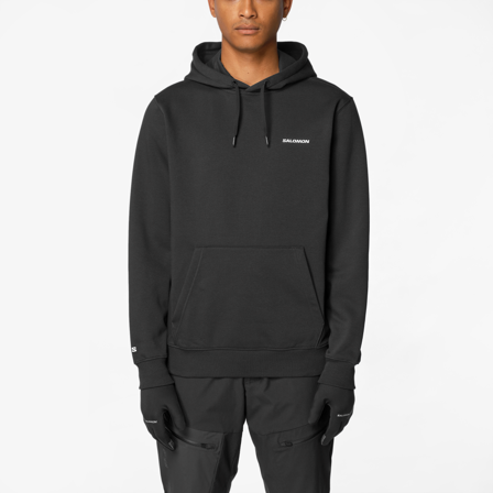 Salomon - Prendas intermedias Prendas Chest Logo Hoodie M - Deep Black