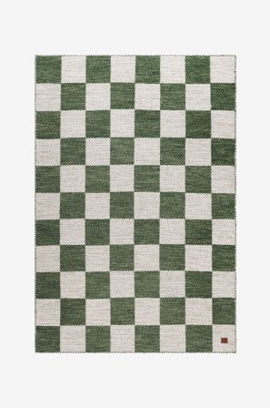 KM Home - Uld Tæppe Chessie - Grøn - Uldtæpper - 160X230 - Fra Homeroom