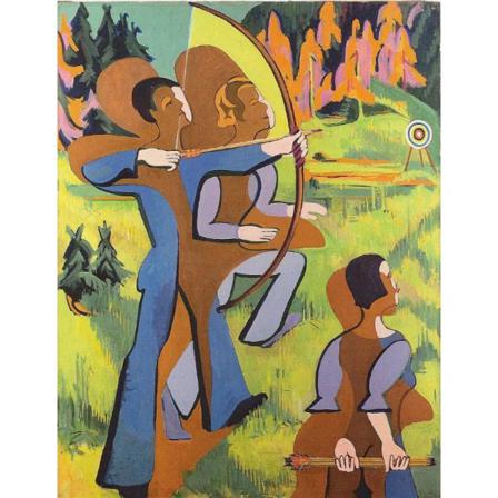 Archers, Ernst Ludwig Kirchner Brun