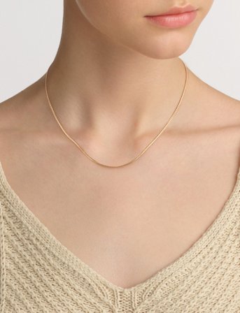 Daniel Wellington Elan Flat Chain Necklace Short G - Gold - S 44 cm