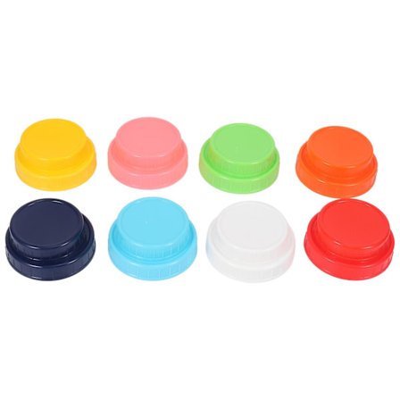 16-pack färgade plast Mason Jar lock -8 bred mun och 8 vanliga munnen boll Mason lock, anti-halk Fo