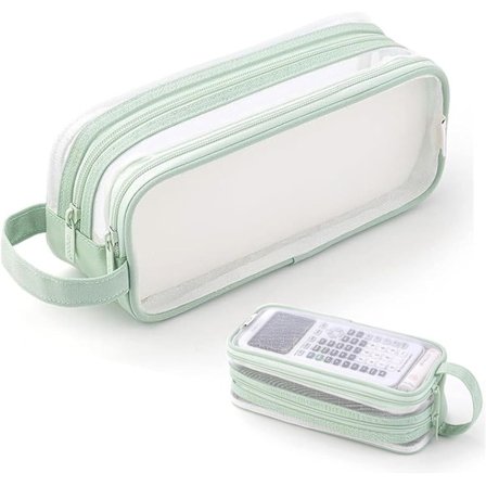 Gjennomsiktig pennal pennal tenåring pennal stor etui skole stor pennal kontor pennal voksen gjennomsiktig