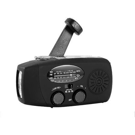 Kannettava aurinkoradio, käsikäyttöinen itsevirtaava AM/FM/NOAA-radio, dynaamo-hätäradiolaite